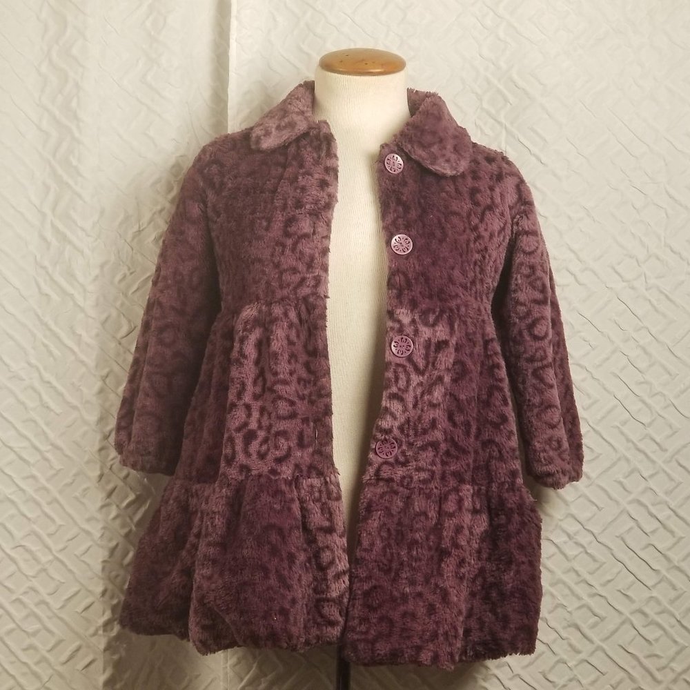 American Widgeon Purple Faux Fur Girls Coat